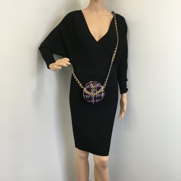 CHANEL 19 Round Clutch on chain tweed - Picture 3 of 16